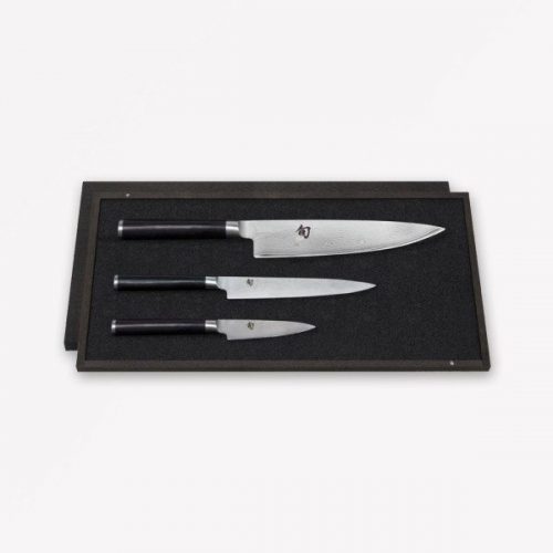 Knife set: Office 9cm, Utility 15cm, Chef’s 20cm